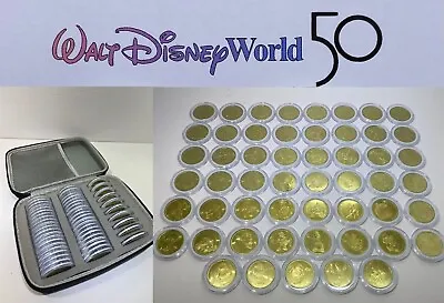 $8.95 • Buy WDW Walt Disney World 50th Anniversary Commemorative Gold Medallion Coins Case