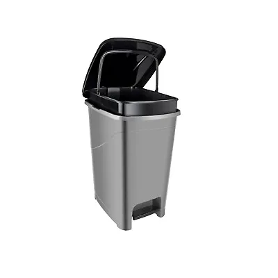Step Bin Pedal Trash Can Kitchen Office Garbage Waste Lid Rubbish Gallon Bins • £13.99