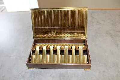 Park Sherman Antique~Vintage Tabletop Cigarette Holder~Brass Holds 30 • $32