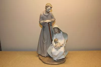 Nao By Lladro #1402 Holy Family Sculpture/figurine W/box-maryjesusjoseph-spain • $191.24