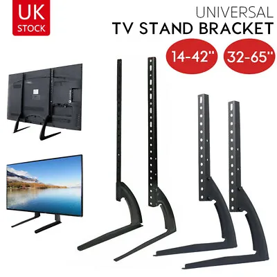 Universal Table Top TV Stand Base VESA Pedestal Mount Bracket 14 -65  LCD LED 3D • £12.21