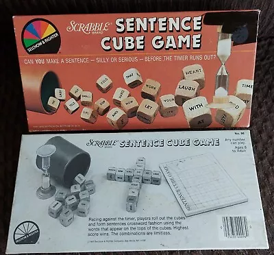 Vintage 1983 SCRABBLE Brand Sentence Cube Game Selchow & Righter COMPLETE  • $8