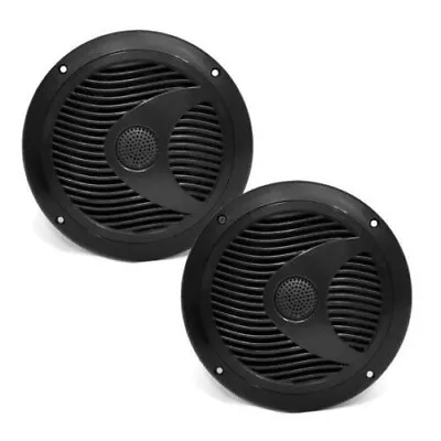 Pyle 150W 6.5  Inch Coaxial Marine Boat Waterproof Audio Speakers PLMR60B • £19.99