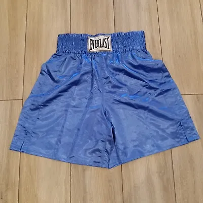 NEW Everlast Men's Boxing Shorts Shiny Blue Size XX Large Satin • $257.76