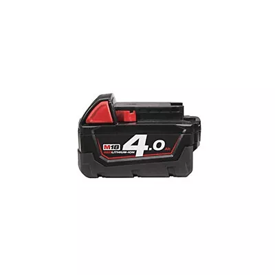 Milwaukee Battery 4.0Ah Li-ion 18V M18 B4  Redlithium Low Battery Indicator • £34.39