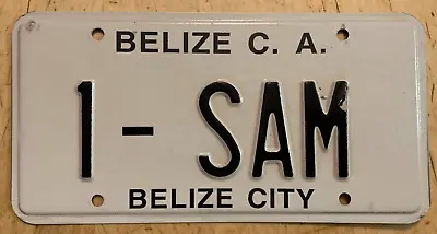 Belize City Central America Vanity License Plate   1 Sam  Samantha Sammy Samuel • $74.99