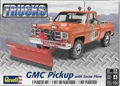 Revell 1/24 SCALE GMC Pickup Truck W/Plow KIT#7222-NEW In BOX • $22.99