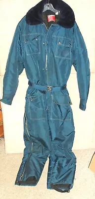 Vintage Men's Blue JCPenny Belted Snowmobile Suit  Size XL  • $35