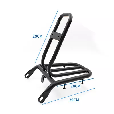 1pcs Black Rack Detachable Bar Motorcycle Bike Backrest Rear Shelf Luggage • $73.59