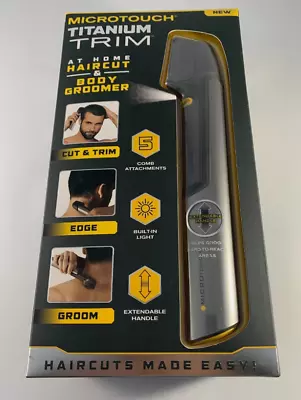 Microtouch Titanium Trim At Home Haircut & Body Groomer Brand New Unopened Fast! • $12.10