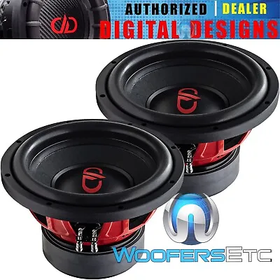 (2) DD AUDIO PSW10a-D4 10  WOOFERS 1800W DUAL 4-OHM CAR SUBWOOFERS BASS SPEAKERS • $298