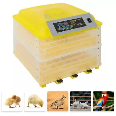 112 Eggs Digital Incubator Fully Automatic Egg Turning Quail Chicken Bird Pet • $85.99