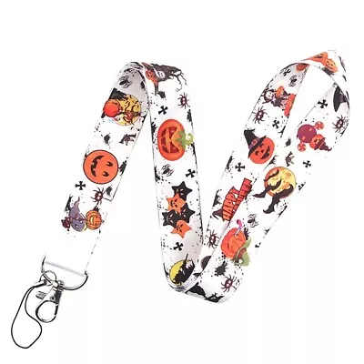 £3.49 • Buy Lanyard ID Card Holder NHS Passport Office Key Halloween Pumpkin Ghost Lanyards
