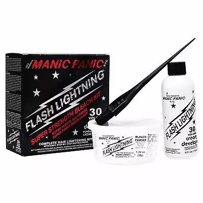 Manic Panic Flash Lightning Super Strength Hair Bleach Kit 30 Volume Cream • £12.99