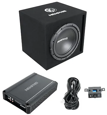 Memphis Audio SRXE112VP 12  500w SRX Car Subwoofer Enclosure+Amplifier Package • $189.95