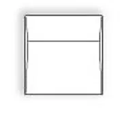 Square White Envelope 6-1/2  X 6-1/2  With 1-5/8  Squared Flap • $185.70