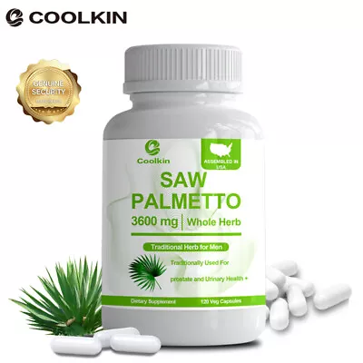 Saw Palmetto 3600mg - Men's Prostate Health Supplements Prevent Hair Loss • $13.55