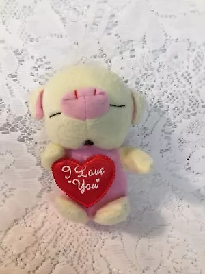 Small Mini Pig Plush Stuffed Toy Valentine's Day  I Love You  Yellow-Pink-Red • $2.92