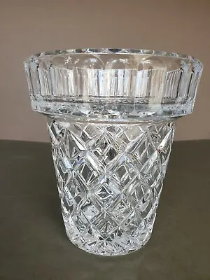 Waterford Marquis Leaded Crystal Medium Flower Pot Vase - No Chips 6 3/4” Tall • $25