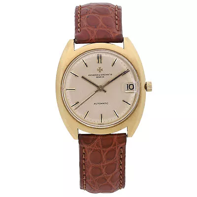 $6999 • Buy Vintage Vacheron Constaintin 35mm 18k Gold Champagne Dial Automatic Watch 7397