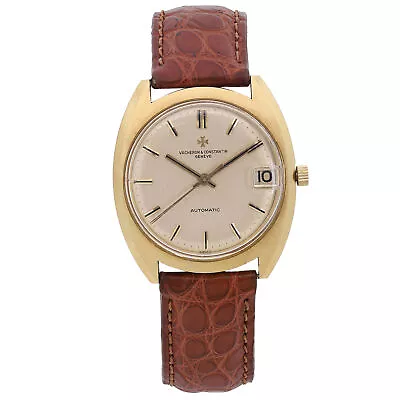 Vintage Vacheron Constaintin 35mm 18k Gold Champagne Dial Automatic Watch 7397 • $6999