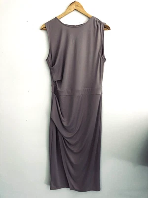 $23.76 • Buy Asos Womens Dress Size 18 Cream Beige Long Business Party Stretch Bodycon