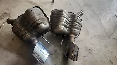 Mercedes R230 SL550 SL600 Exhaust Mufflers Muffler Tips Assembly OEM • $275