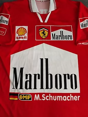 Michael Schumacher Formula 1 Jersey T-shirt Ferrari Marlboro Jersey Fans  • £17.12