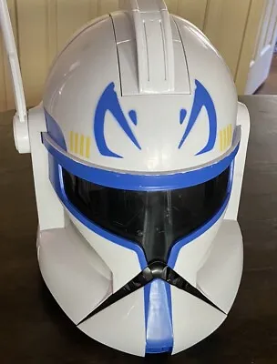 Star Wars Captain Rex Clone Trooper Electronic Talking Helmet Sounds Work Great • $65