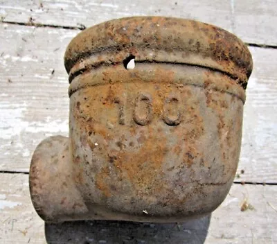 ANTIQUE No. 100 CAST IRON HAND WELL PUMP WATER DIVERTER CUP • $35