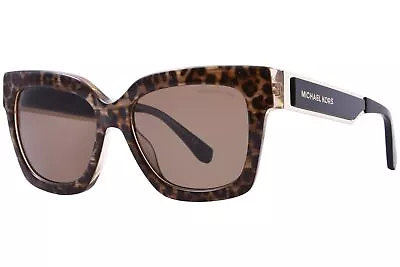 Michael Kors Berkshires MK2102 366173 Sunglasses Women's Brown Leo/Brown 54mm • $79.95