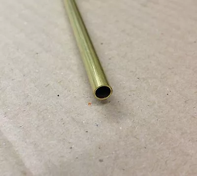 £6 • Buy Brass Tube 2mm, 3mm, 4mm, 5mm, 6mm, 7mm, 8mm, 9mm 300mm Long 0.45mm Wall K + S