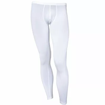 US Mens Smooth Low Rise Pouch Long Trousers Compression Pants Underwear Leggings • $8.98
