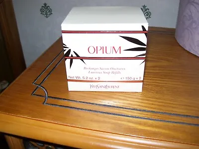 Yves Saint Laurent Opium Box Of Two Soaps Unopened • £80