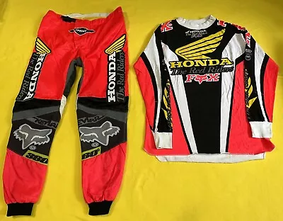 Nos Vintage Motocross Fox Racing Jt Honda Jeremy Mcgrath Supercross Mx Dirtbike • $589