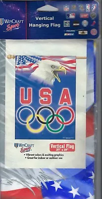 USA Olympic Banner Eagle Vertical Flag 27  X 37  • $17.99