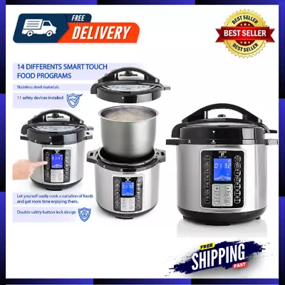 Moss And Stone Electric Pressure Cooker With Large LCD Display Multi-Use 6 Quart • $111.59