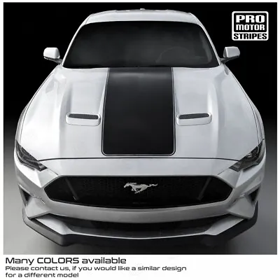 Ford Mustang 2005-2023 Hood Center Accent Stripe Decal (Choose Color) • $56