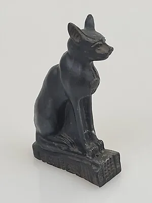 Vintage Black Resin Egyptian Cat Goddess Bast • £5.99