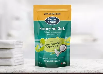 Dermatonics Sensory Pedicure Foot Soak With Lime And Coconut Oil 350g • £8.75