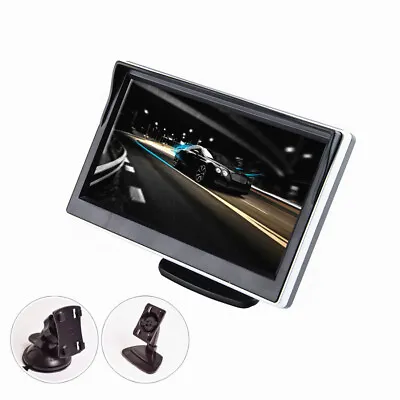 5in Car Monitor TFT LCD Screen Display 2 Way Video Input For Reverse Rear View • $31.89