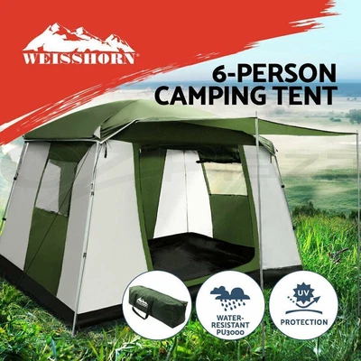 $143.83 • Buy Weisshorn Camping Tent 6 Person Tents Family Hiking Dome