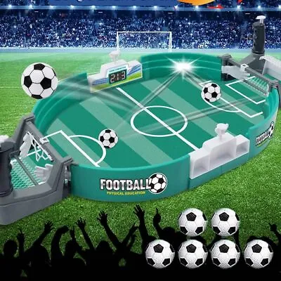 UK Kids Adults Funny Football Table Game Tabletop Soccer Family Interactive Toys • £13.99