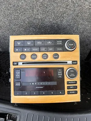 OEM Infiniti G35 Bose Radio Receiver Climate Control Assembly • $85