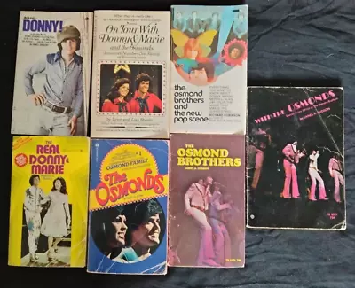 (7) The Osmonds Vintage Paper Back Book Lot Collection Donnie Marie Osmond 1972 • $14.99