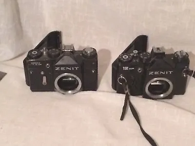 2 X Zenit 35mm Film Cameras ( 12 XP & TTL )  . Free UK Postage . Un-tested . • £35.99