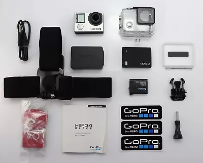 Gopro Hero 4 Black Edition Camcorder 1080p / 4k Ultra Hd Action Video Camera • $124.50