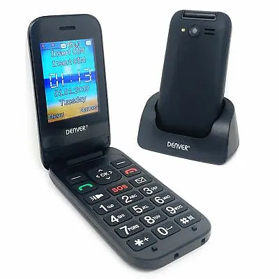 Big Button Mobile Phone Elderly Senior Easy To Use Unlocked  Denver BAS-24200M • £32.95