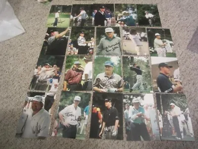 Professional Golfers Autographed Photo Collection PGA Golf Hall Of Famers (22) • $72.99