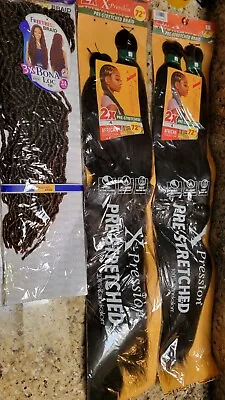 $19.71 • Buy 3X Sensationnel African Collection Pre Stretched X Pression Hair 2X72  AS SEEN 